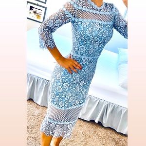 Midi blue dress